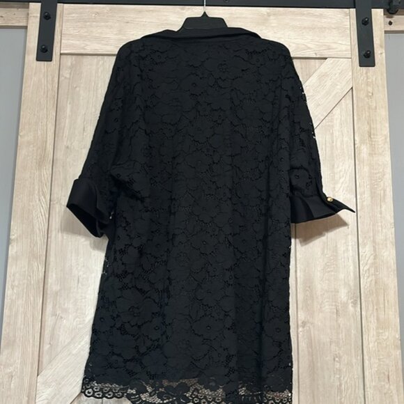 Tuckernuck black Lace Willow Blouse women’s size L NWT - Picture 4 of 7